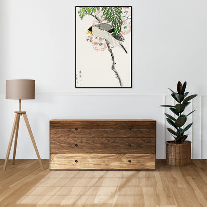 Plakat  Masked Hawfinch, Kashu Japoński Vintage do Salonu