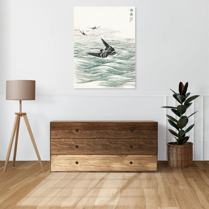 Obraz  Riu Kiu House Swallow, Kashu Japoński Vintage