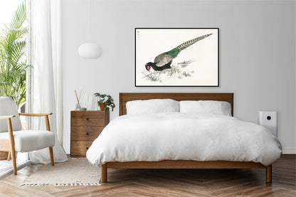 Plakat  Green Pheasant, Kashu Japoński Vintage do Salonu