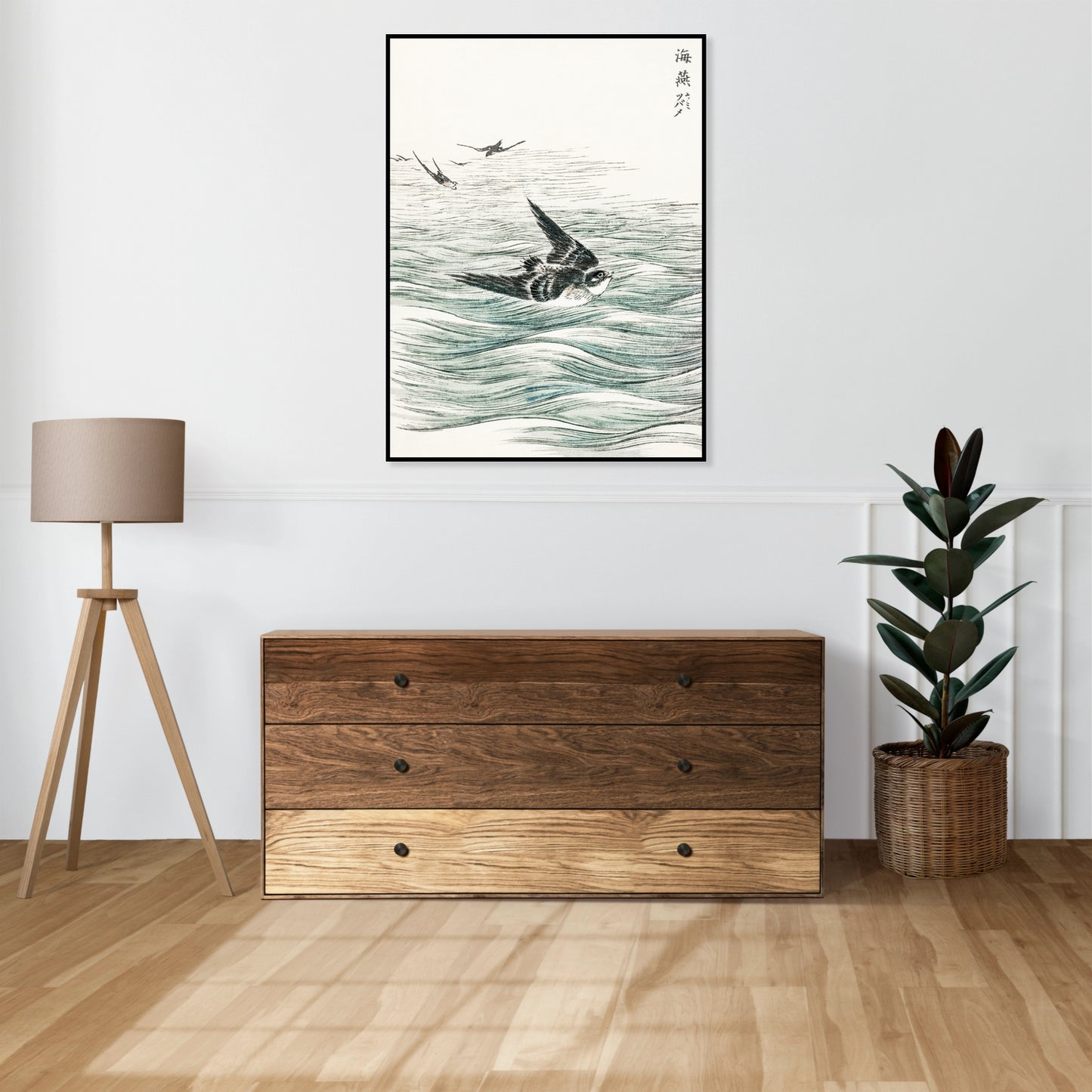 Plakat  Riu Kiu House Swallow, Kashu Japoński Vintage