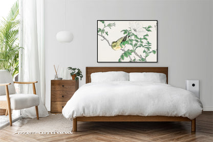Plakat  Bulbul and Rosa, Kashu Japoński Vintage do Salonu