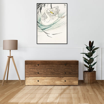 Plakat  Wooper Swan, Kashu Japoński Vintage do Salonu