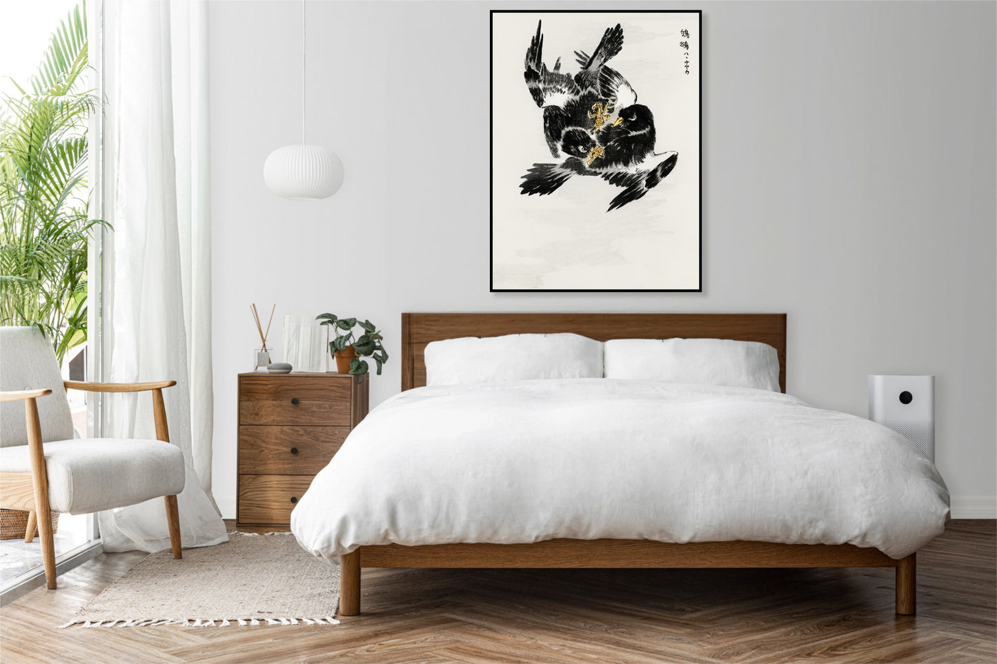 Plakat  Jungle Nightjar, Kashu Japoński Vintage do Salonu