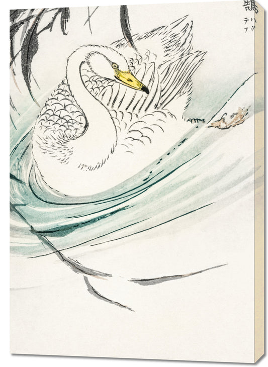Obraz  Wooper Swan, Kashu Japoński Vintage do Salonu