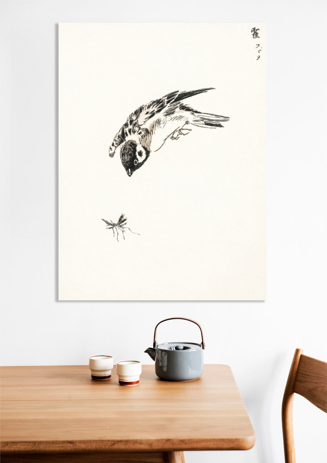 Obraz  Sparrow, Kashu Japoński Vintage do Salonu