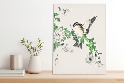 Obraz  Flycatcher, Kashu Japoński Vintage do Salonu