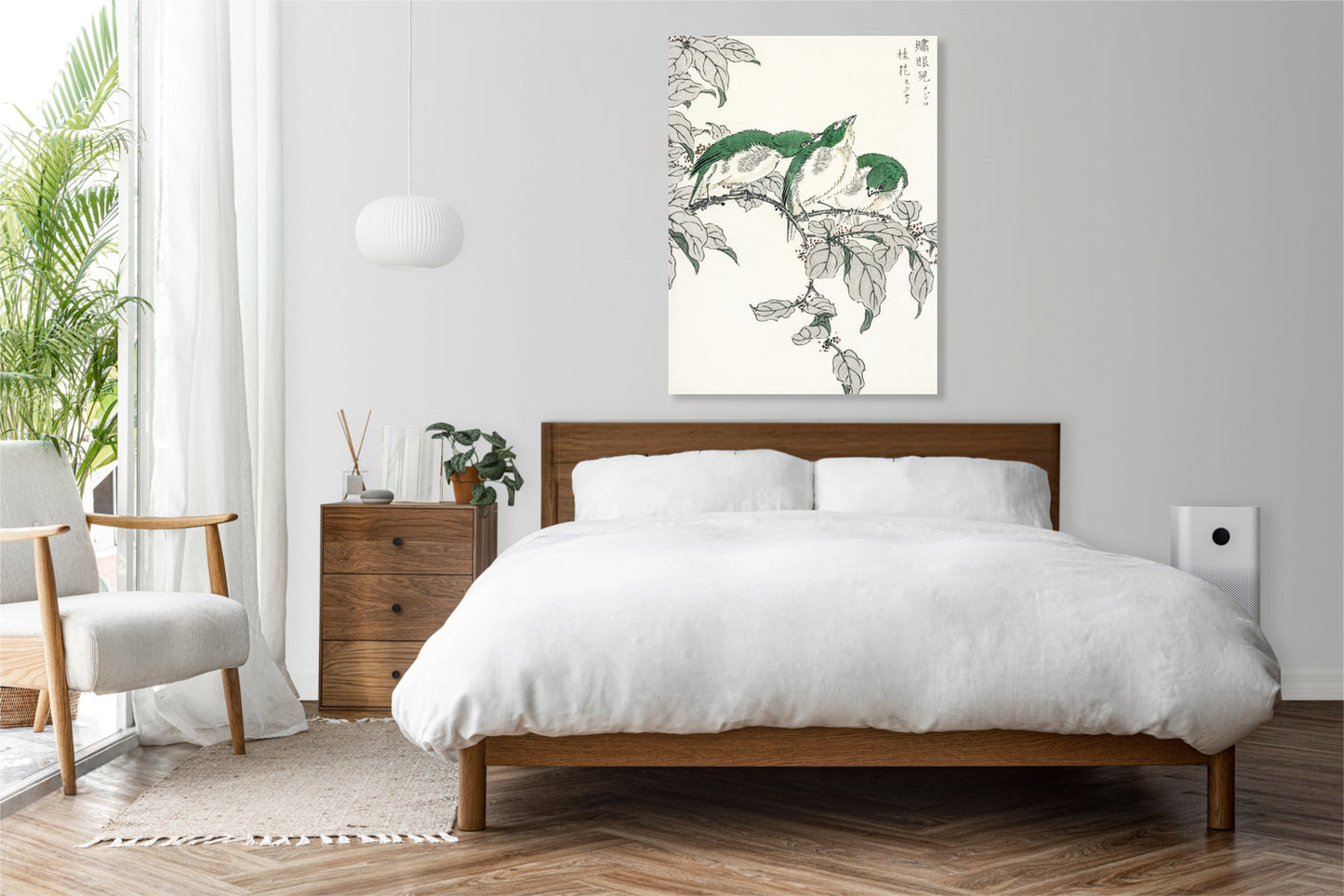 Obraz  White-Eye, Kashu Japoński Vintage do Salonu