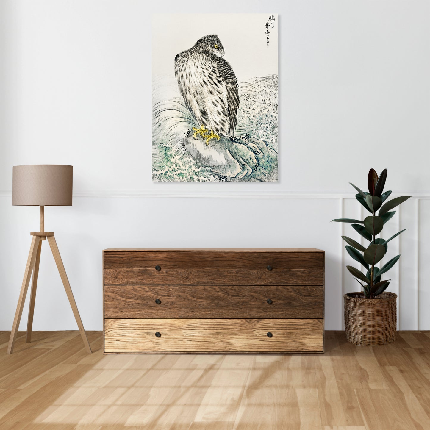 Obraz  Golden Eagle, Kashu Japoński Vintage do Salonu