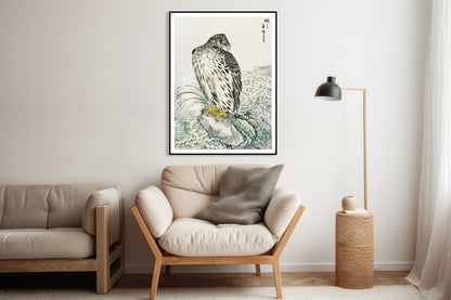 Plakat  Golden Eagle, Kashu Japoński Vintage do Salonu