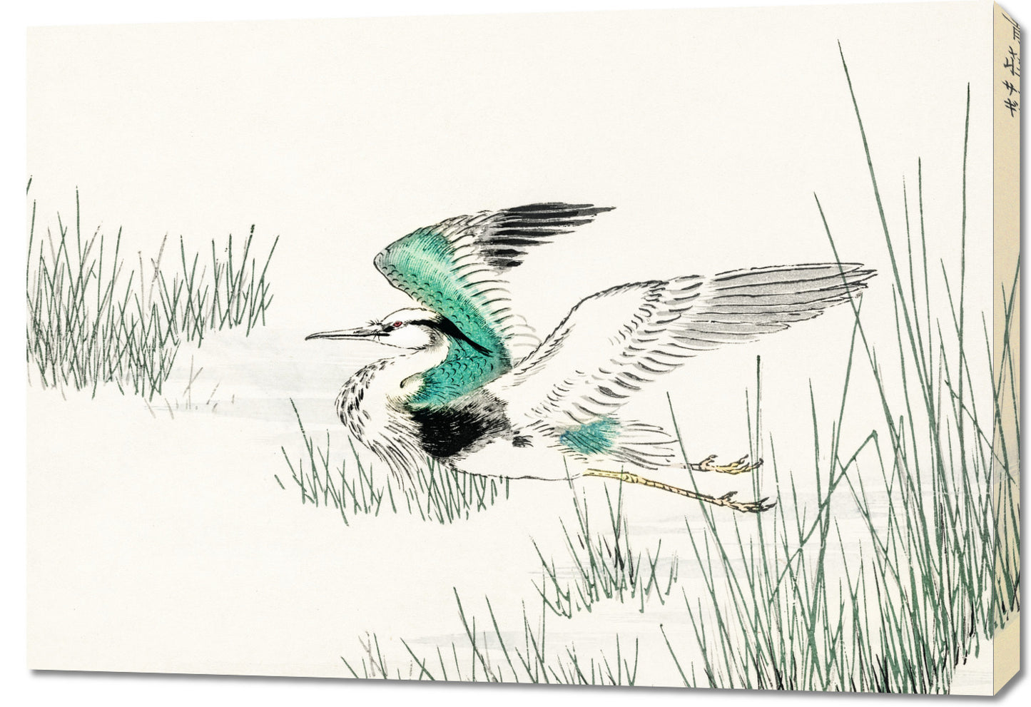 Obraz  Grey Heron, Kashu Japoński Vintage do Salonu