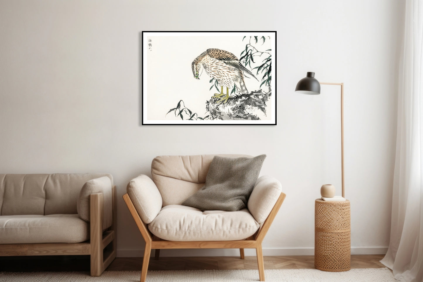 Plakat  Osprey, Kashu Japoński Vintage do Salonu