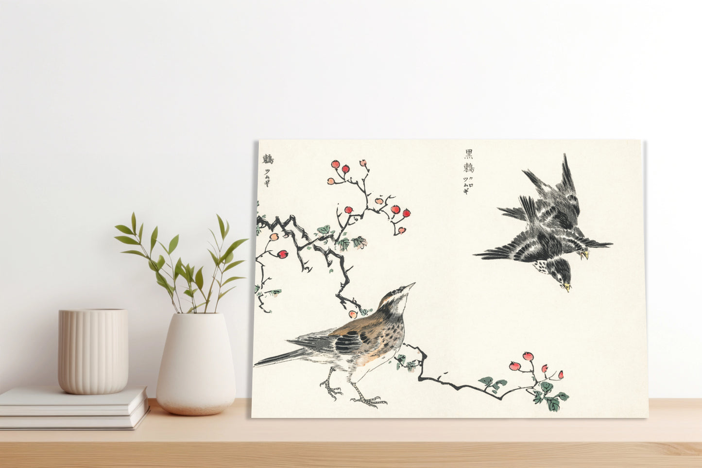 Obraz  Dosky Thrush, Kashu Japoński Vintage do Salonu