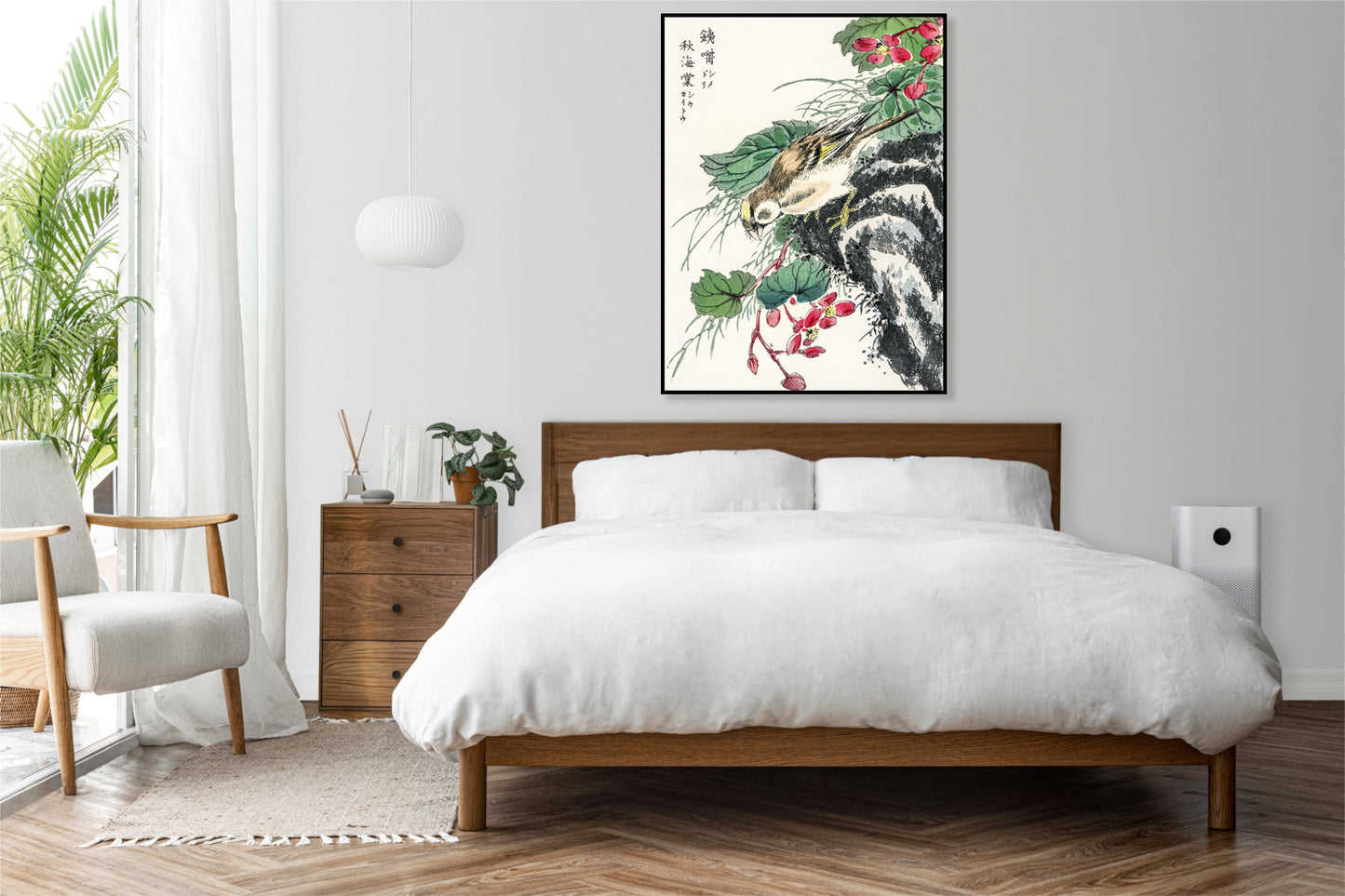 Plakat   Hawfinch, Kashu Japoński Vintage do Salonu