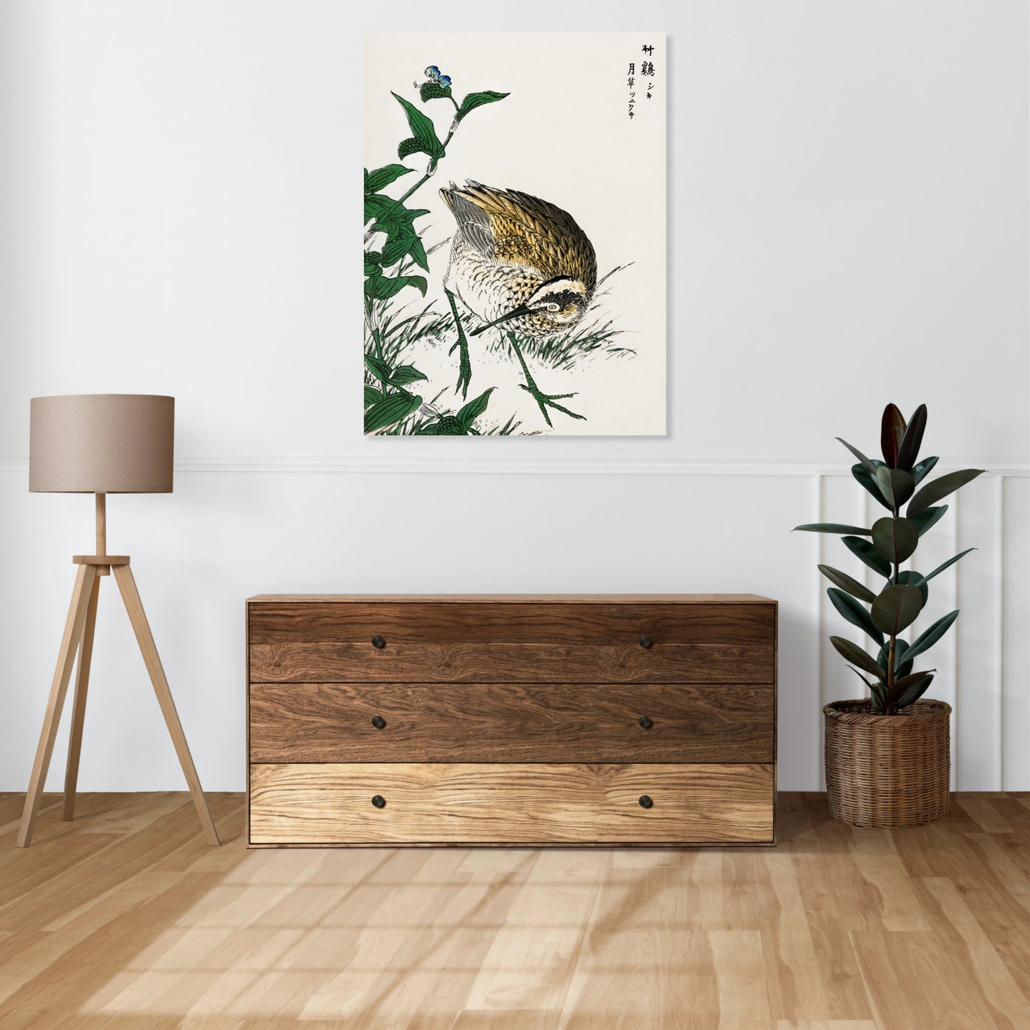 Obraz  Greenshank, Kashu Japoński Vintage do Salonu