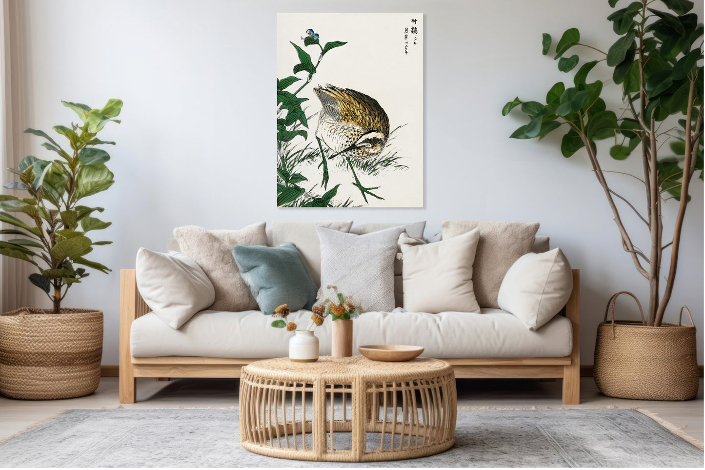 Obraz  Greenshank, Kashu Japoński Vintage do Salonu