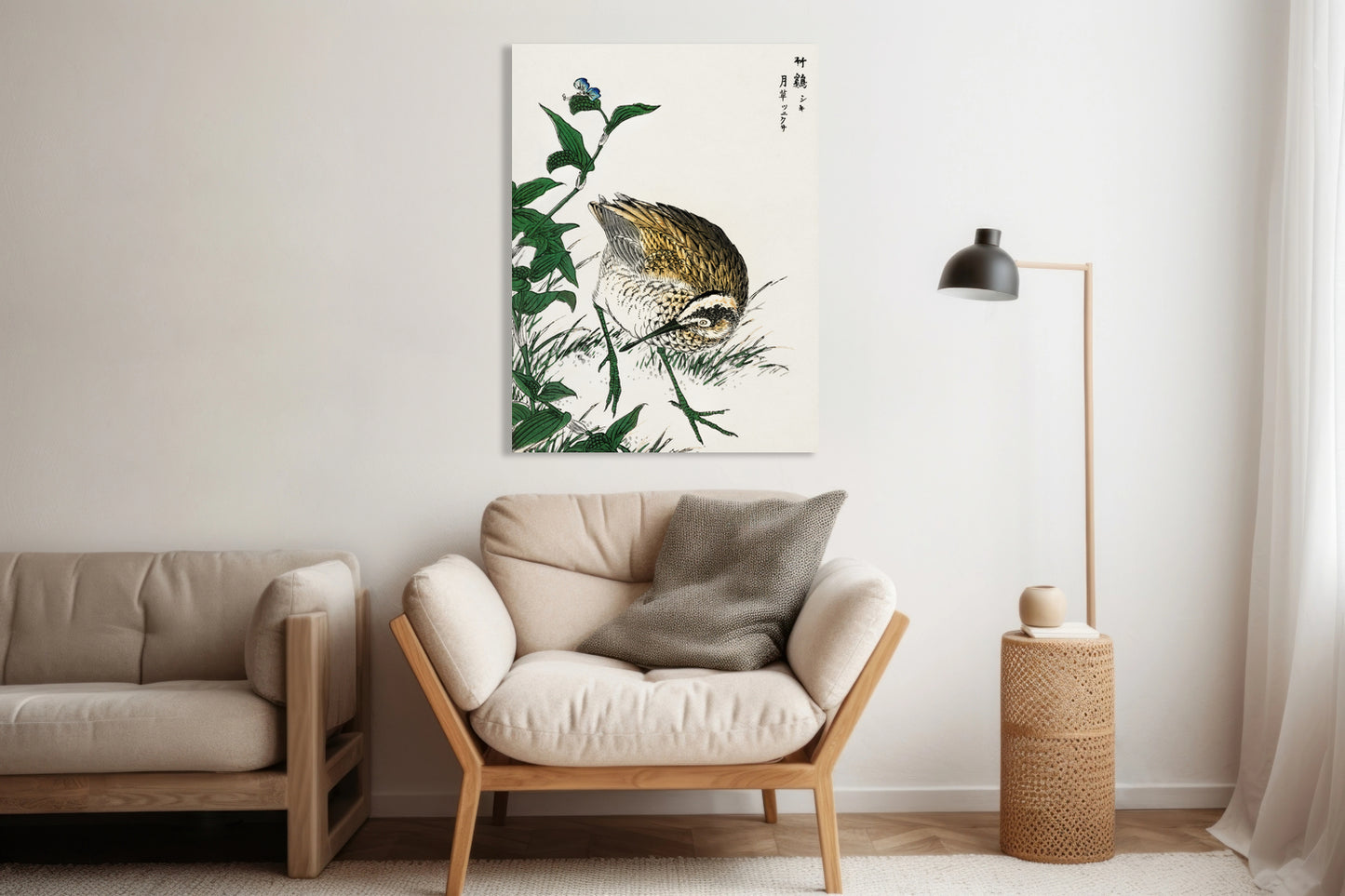 Obraz  Greenshank, Kashu Japoński Vintage do Salonu