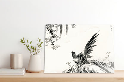 Obraz  Magpie, Kashu Japoński Vintage do Salonu