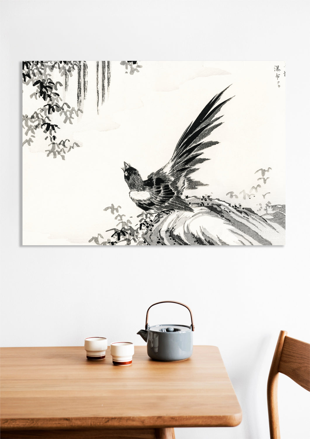 Obraz  Magpie, Kashu Japoński Vintage do Salonu