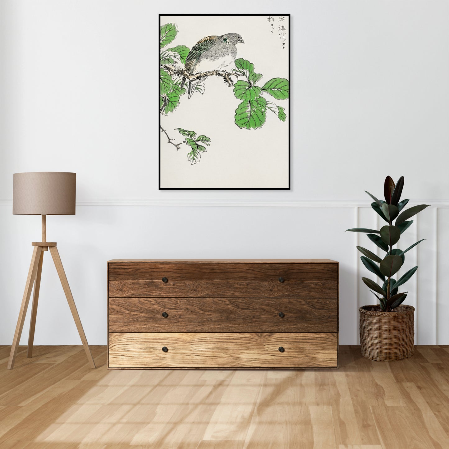 Plakat  Barbary Dove, Kashu Japoński Vintage