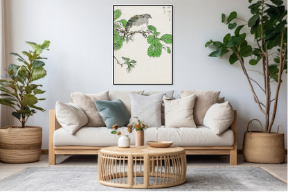 Plakat  Barbary Dove, Kashu Japoński Vintage