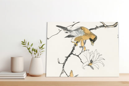 Obraz  Tibetan Hoopoe, Kashu Japoński Vintage
