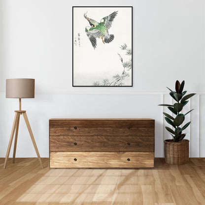 Plakat  Common Kingfisher, Kashu Japoński Vintage