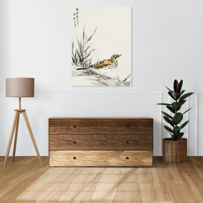 Obraz  Tree-Pipit, Kashu Japoński Vintage do Salonu