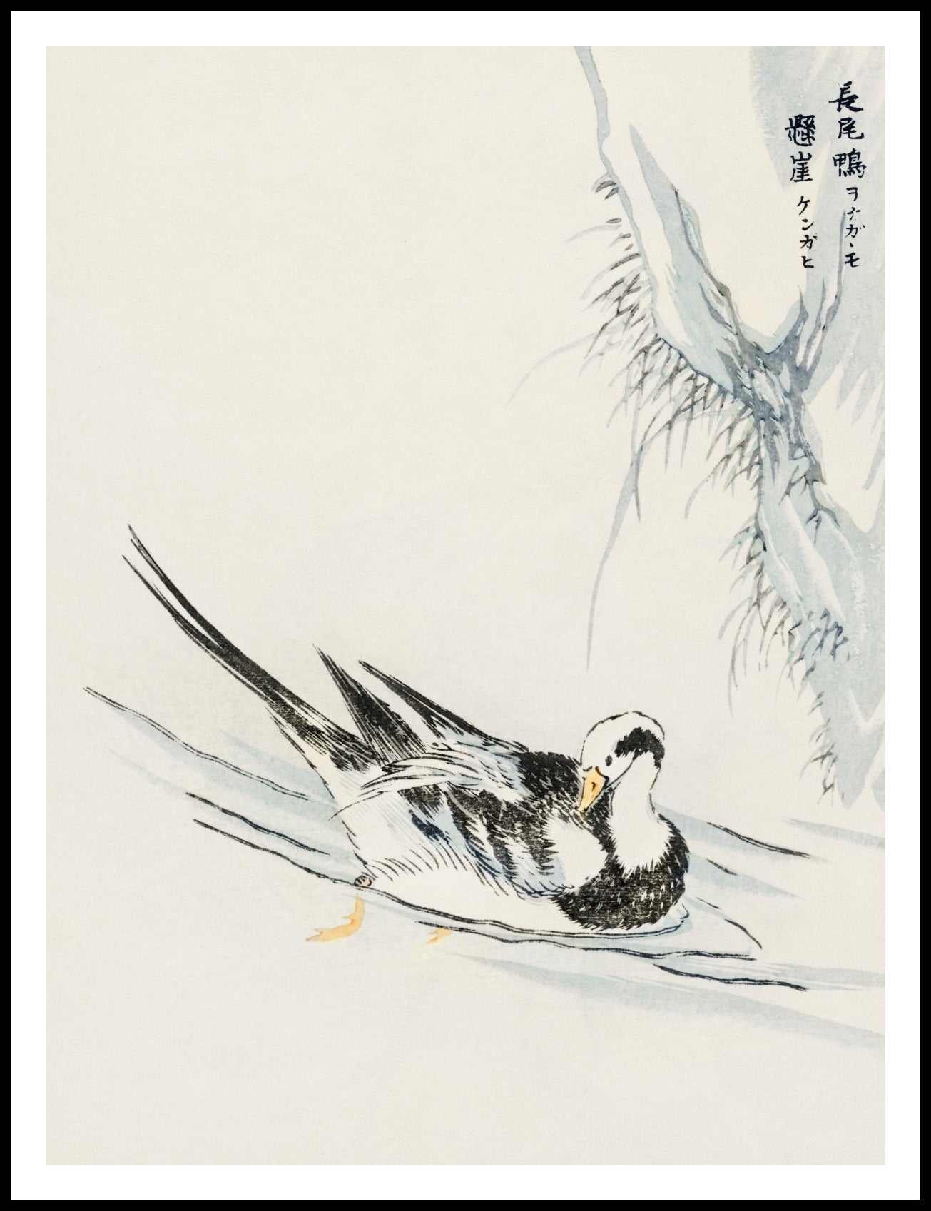 Plakat  Wild Duck, Kashu Japoński Vintage do Salonu