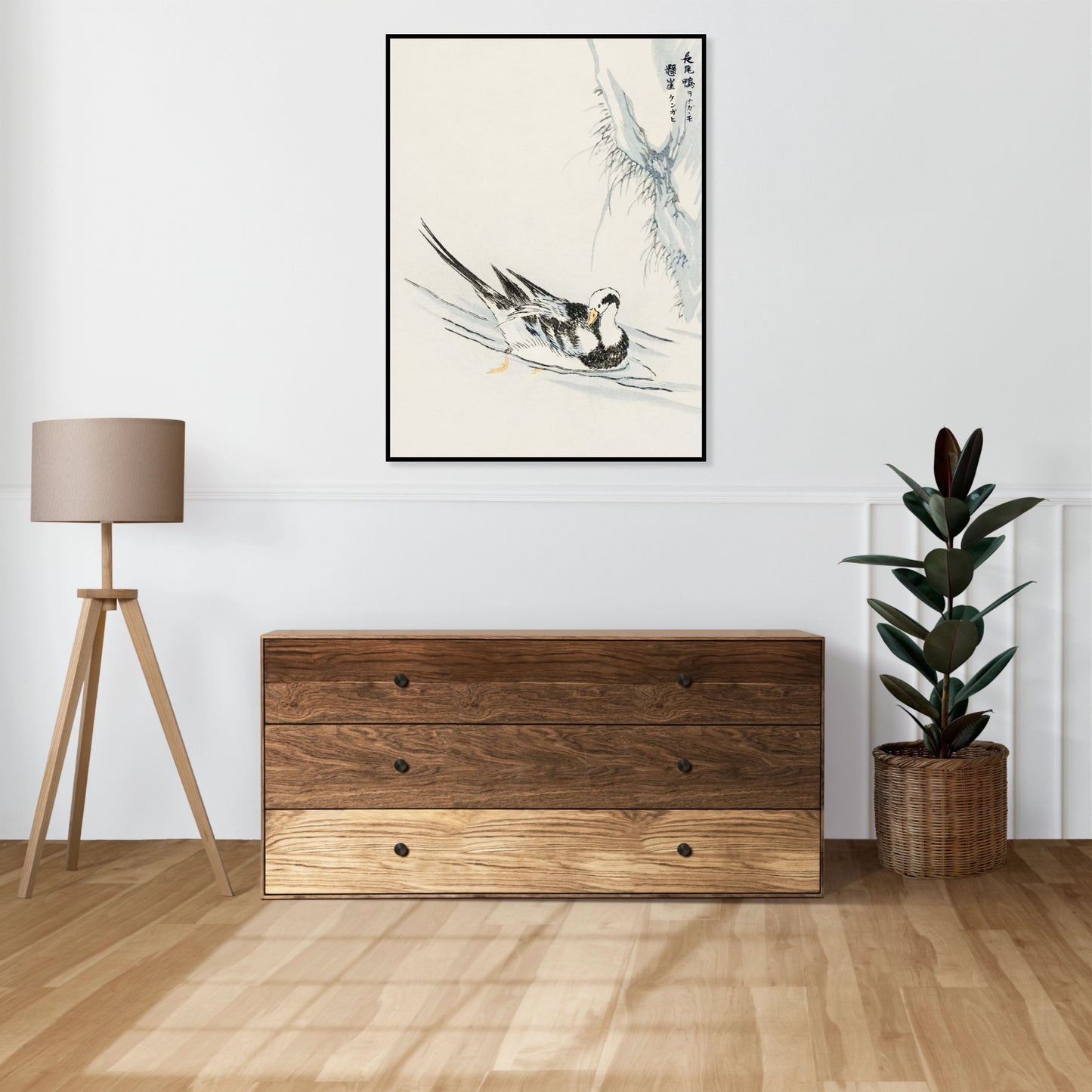 Plakat  Wild Duck, Kashu Japoński Vintage do Salonu