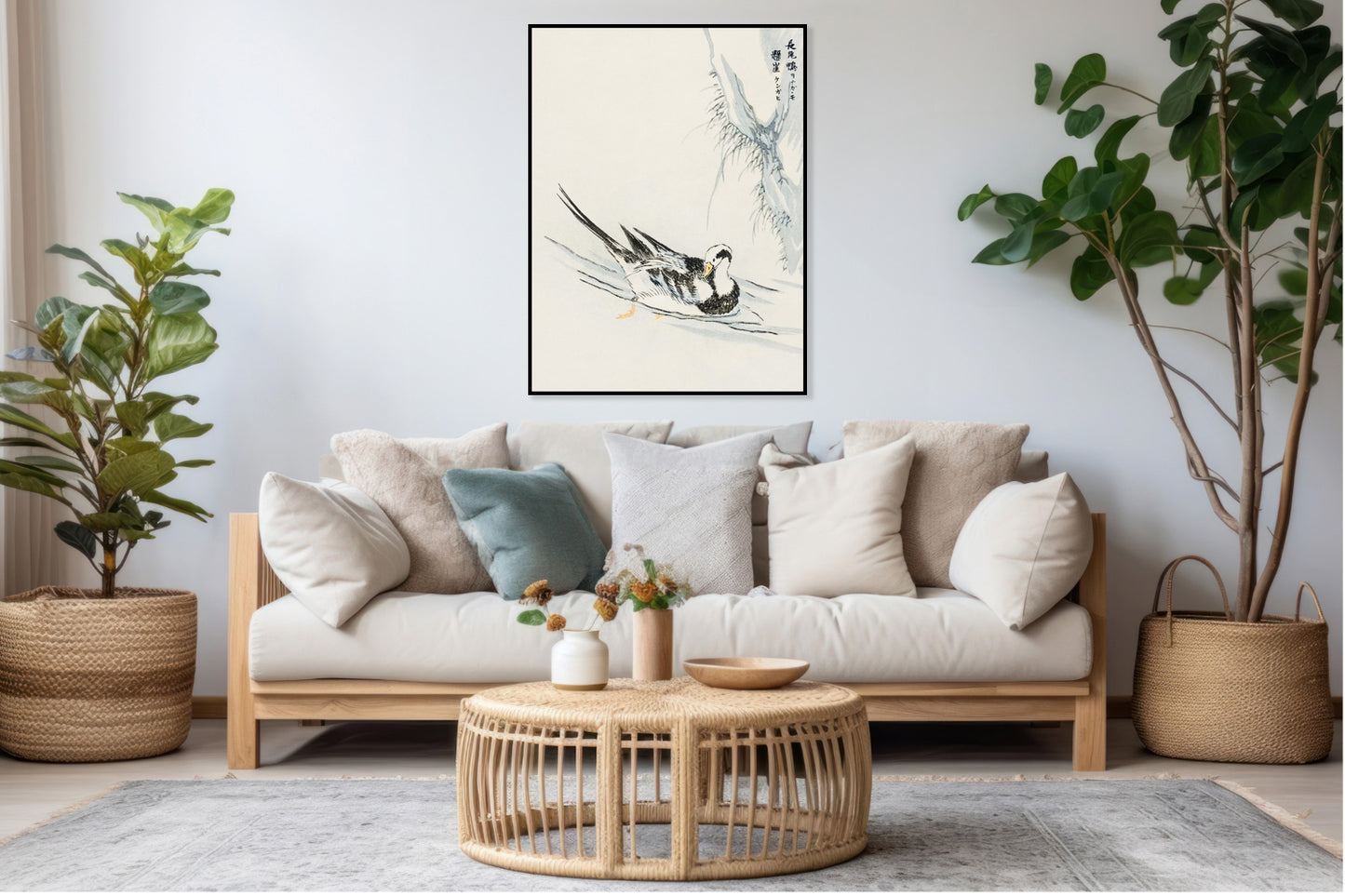 Plakat  Wild Duck, Kashu Japoński Vintage do Salonu