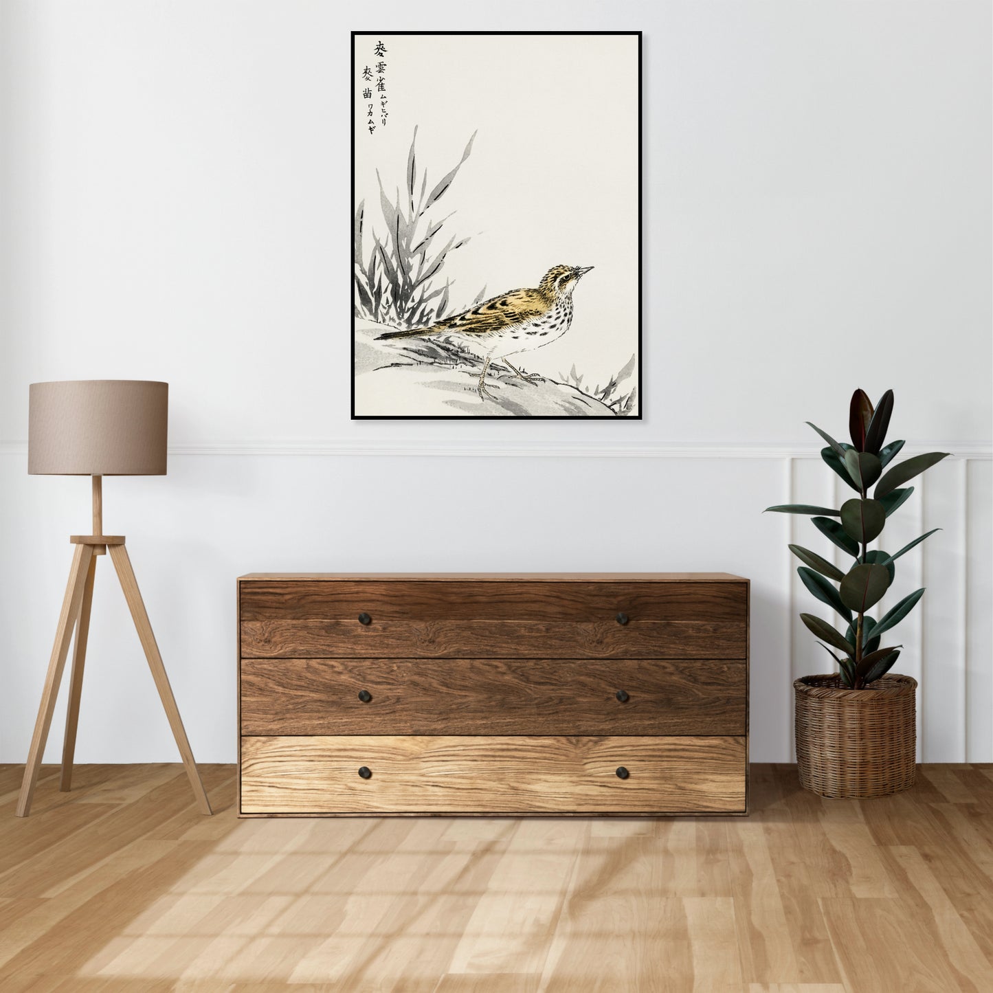 Plakat  Tree-Pipit, Kashu Japoński Vintage do Salonu