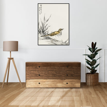 Plakat  Tree-Pipit, Kashu Japoński Vintage do Salonu
