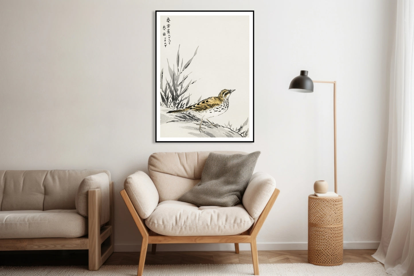 Plakat  Tree-Pipit, Kashu Japoński Vintage do Salonu