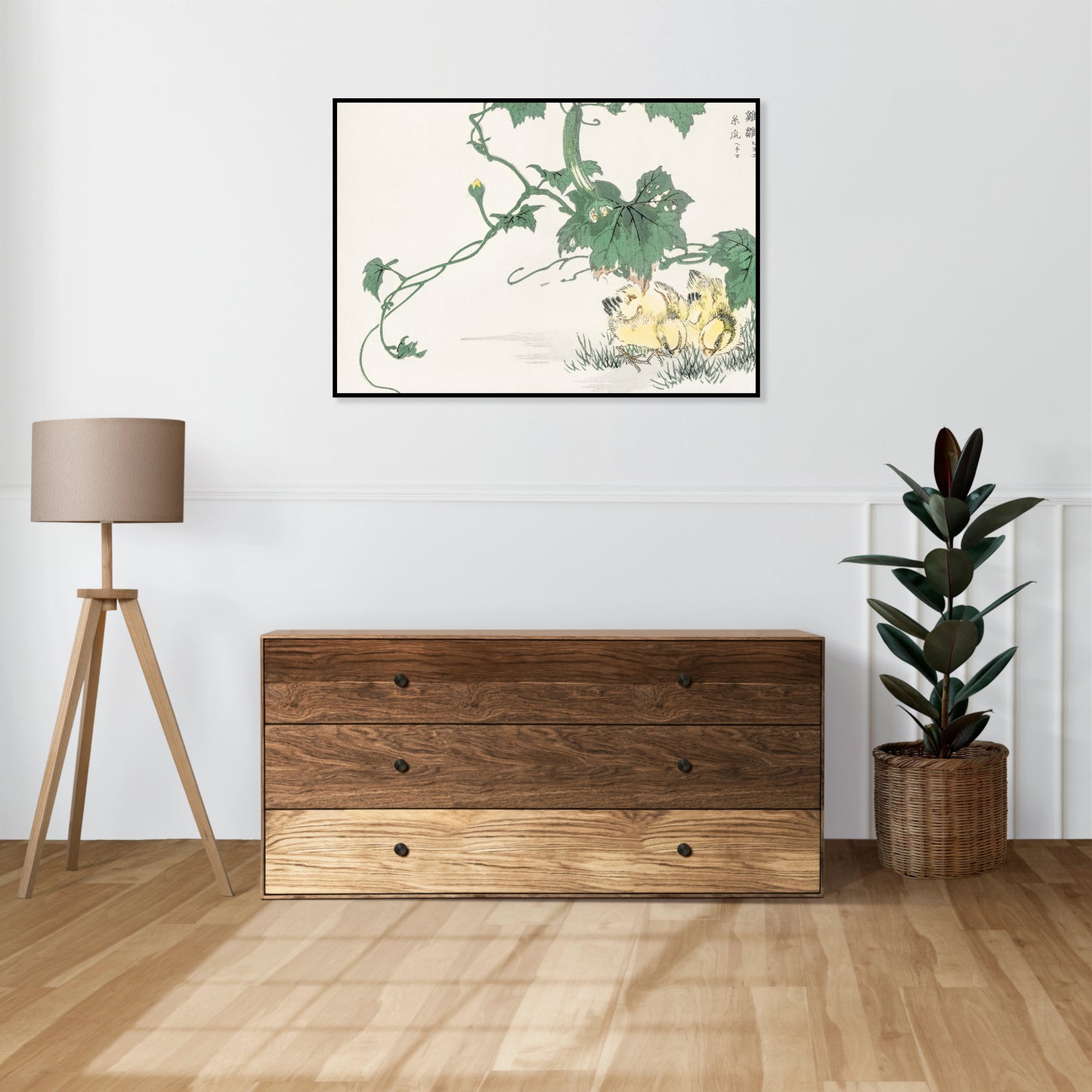 Plakat  Chick, Kashu Japoński Vintage do Salonu