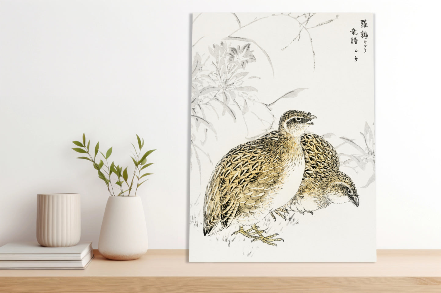 Obraz  Quail, Kashu Japoński Vintage do Salonu