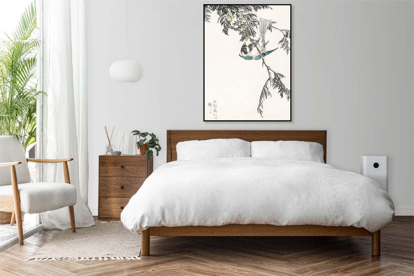 Plakat   Great Tit, Kashu Japoński Vintage do Salonu