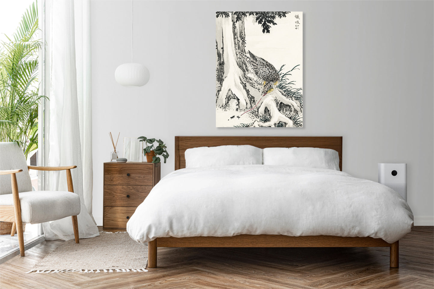 Obraz   Great Tit 2, Kashu Japoński Vintage do Salonu
