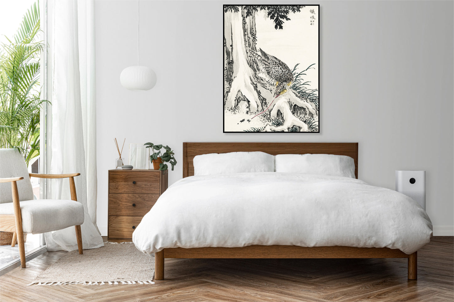 Plakat   Great Tit 2, Kashu Japoński Vintage do Salonu
