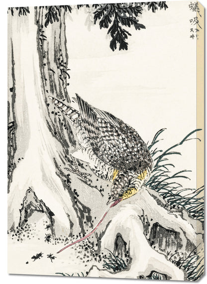Obraz   Great Tit 2, Kashu Japoński Vintage do Salonu