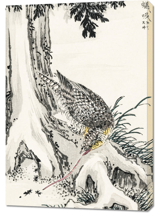 Obraz   Great Tit 2, Kashu Japoński Vintage do Salonu