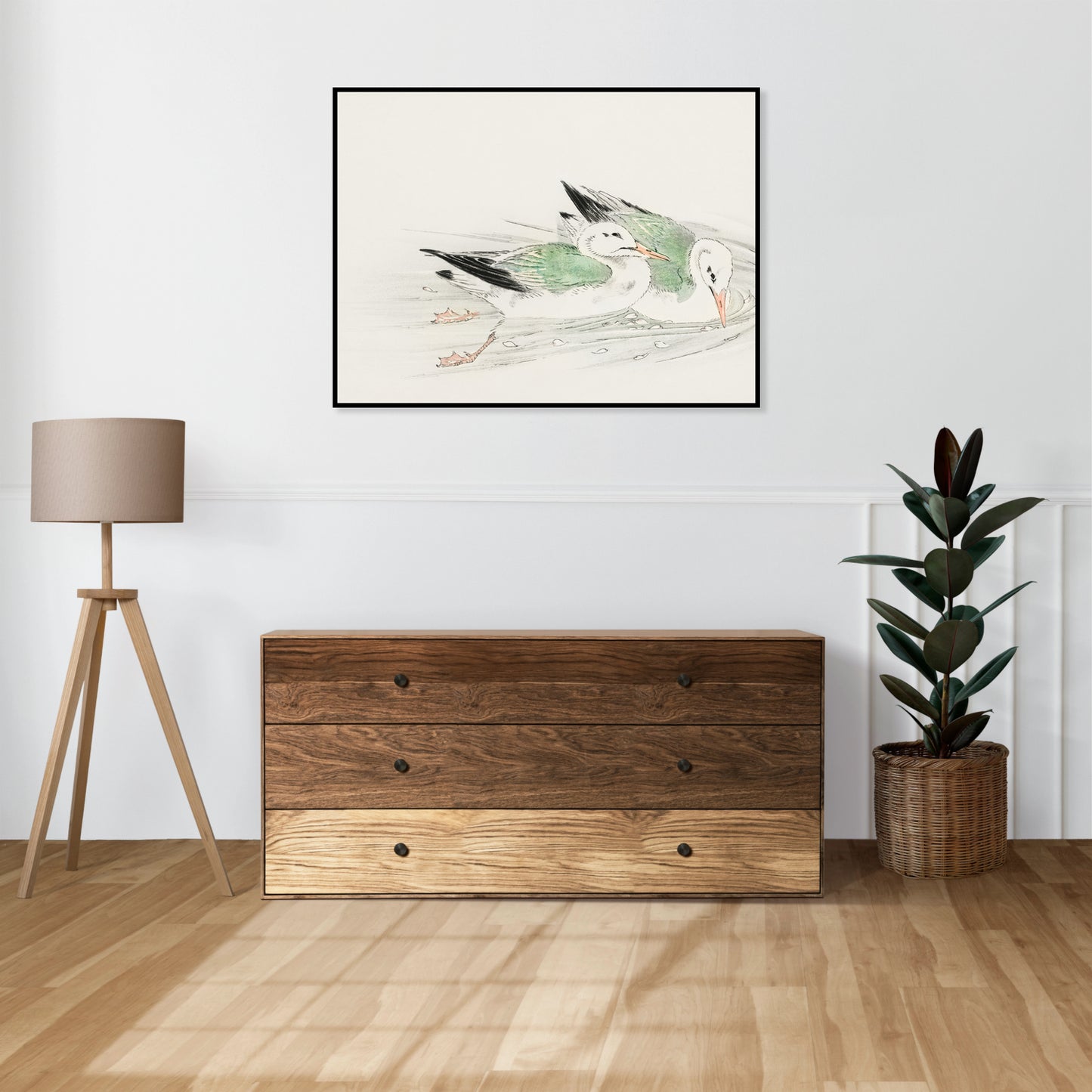 Plakat  Gull, Kashu Japoński Vintage do Salonu