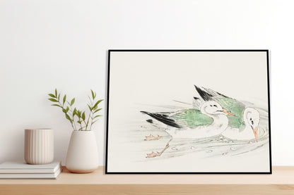 Plakat  Gull, Kashu Japoński Vintage do Salonu
