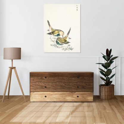 Obraz  Great Tit 3, Kashu Japoński Vintage do Salonu