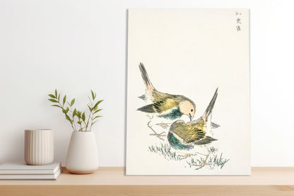 Obraz  Great Tit 3, Kashu Japoński Vintage do Salonu