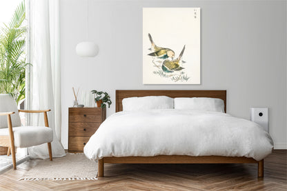 Obraz  Great Tit 3, Kashu Japoński Vintage do Salonu