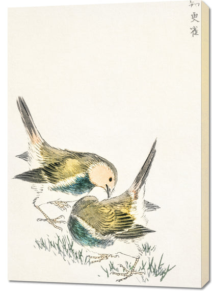 Obraz  Great Tit 3, Kashu Japoński Vintage do Salonu