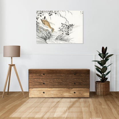 Obraz  Sandpiper, Kashu Japoński Vintage do Salonu
