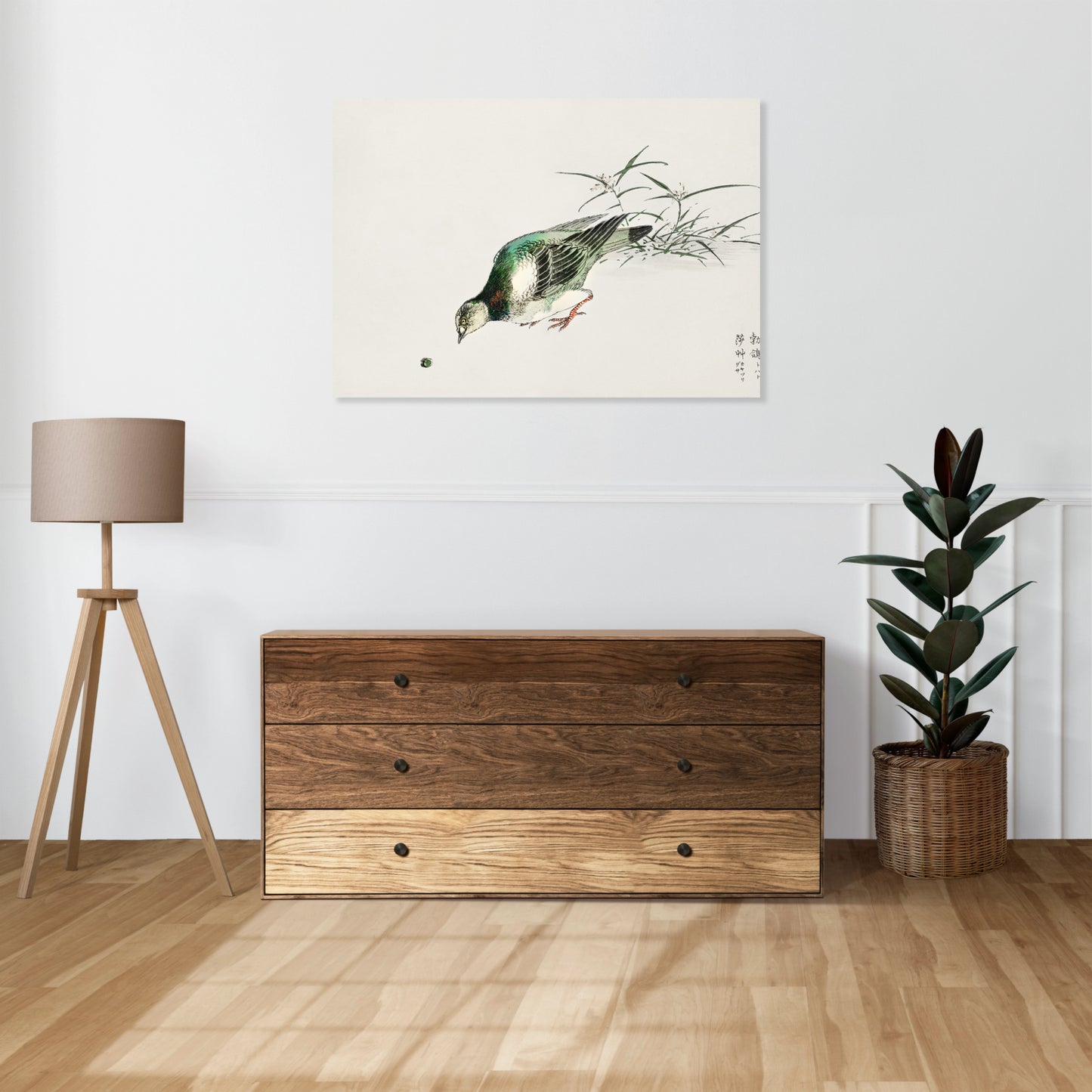 Obraz  Turtle Dove, Kashu Japoński Vintage do Salonu