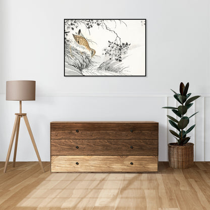 Plakat  Sandpiper, Kashu Japoński Vintage do Salonu