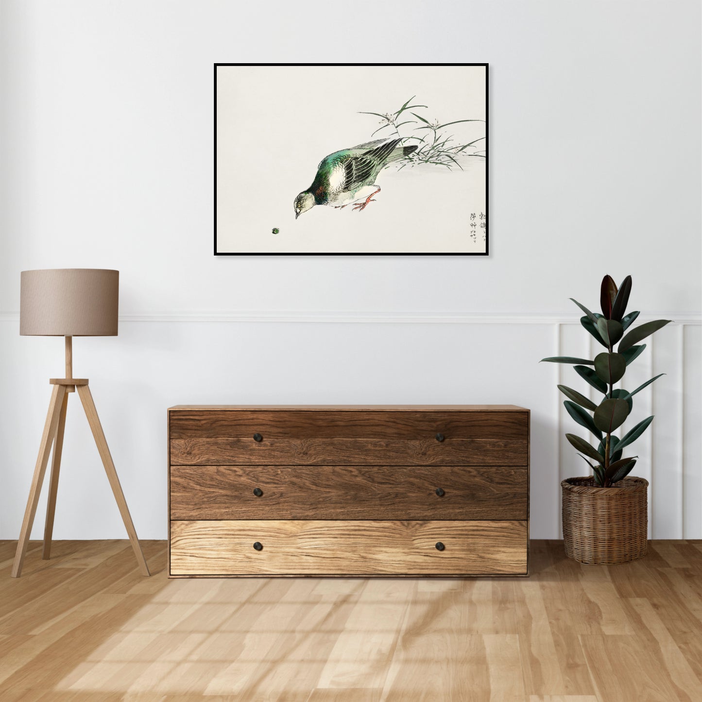 Plakat  Turtle Dove, Kashu Japoński Vintage do Salonu